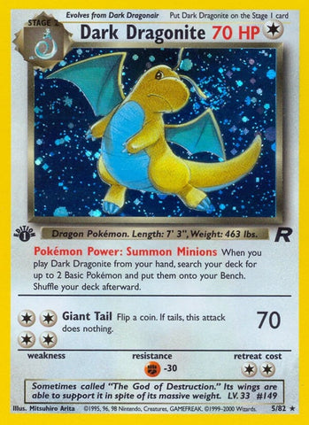 Dark Dragonite (5) (05/82) (Team Rocket) (TR) Pokemon