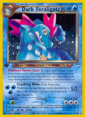 Dark Feraligatr (005/105) (Neo Destiny) Pokemon