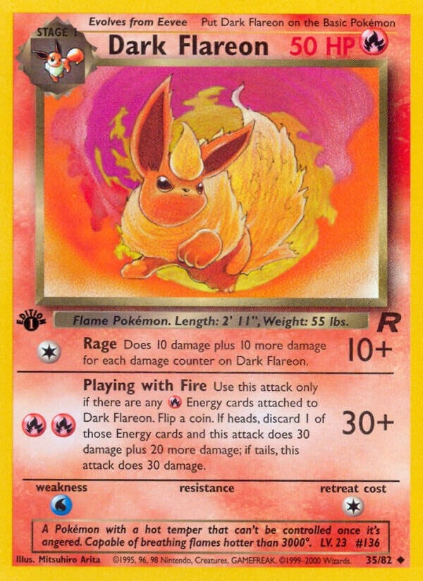 Dark Flareon (35/82) (Team Rocket) (TR) Pokemon