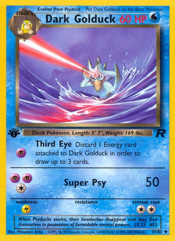 Dark Golduck (37/82) (Team Rocket) Pokemon