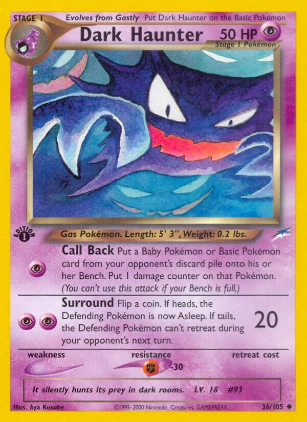 Dark Haunter (036/105) (Neo Destiny) Pokemon
