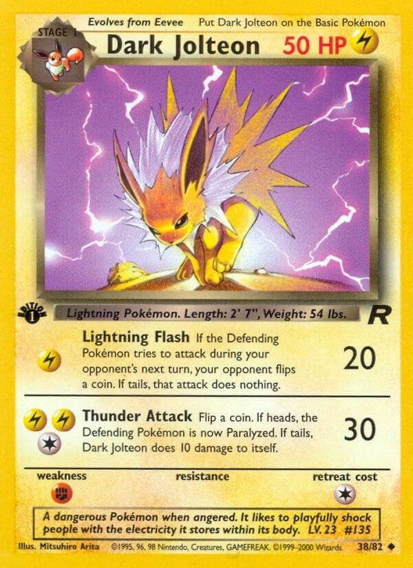 Dark Jolteon (38/82) (Team Rocket) (TR) Pokemon