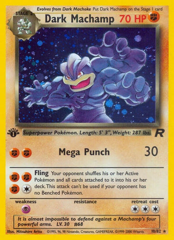 Dark Machamp (10) (10/82) (Team Rocket) Pokemon