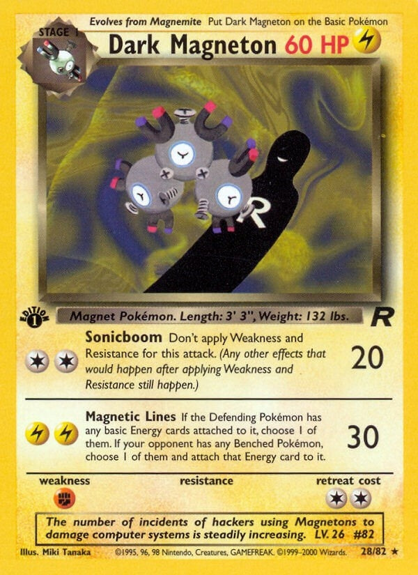 Dark Magneton (28) (28/82) (Team Rocket) Pokemon