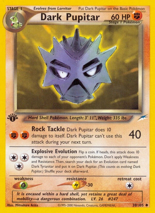 Dark Pupitar (038/105) (Neo Destiny) Pokemon