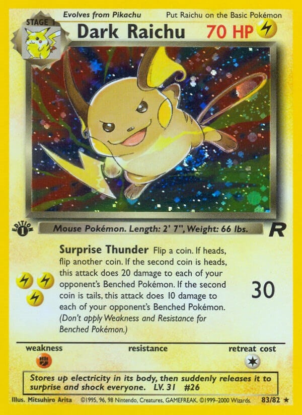 Dark Raichu (83/82) (Team Rocket) Pokemon