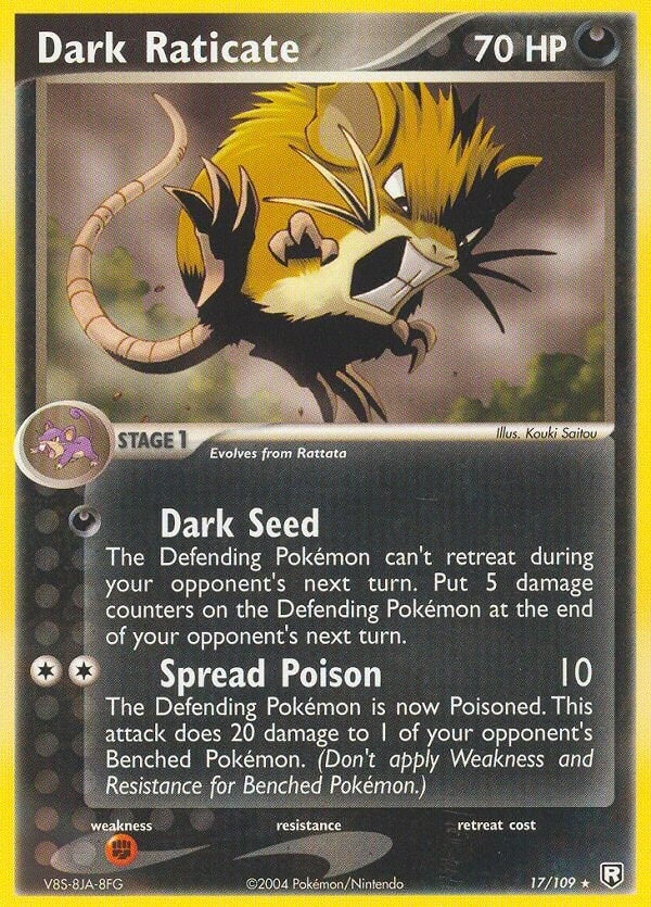 Image for Dark Raticate (17/109) (EX Team Rocket Returns) (RR) - Pokemon