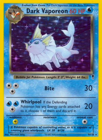 Dark Vaporeon (009/110) (Legendary Collection) Pokemon