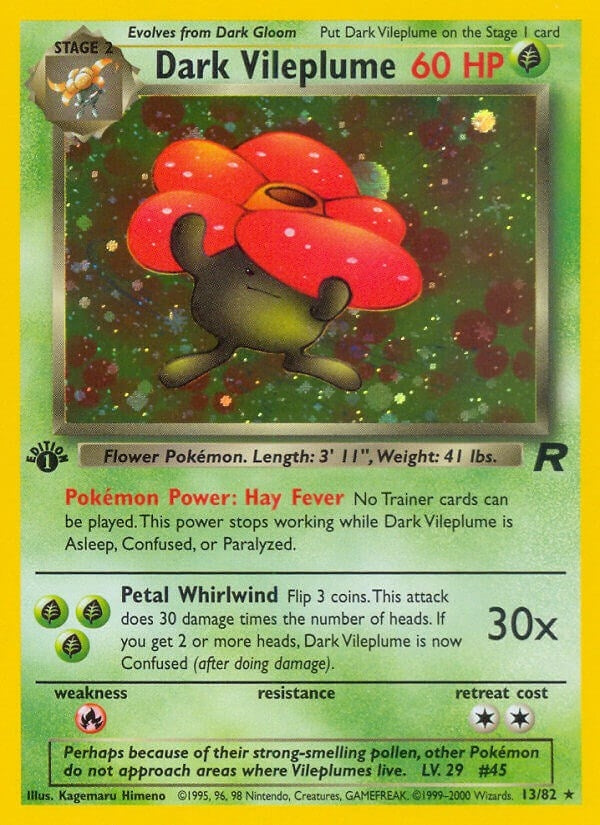 Dark Vileplume (13) (13/82) (Team Rocket) Pokemon