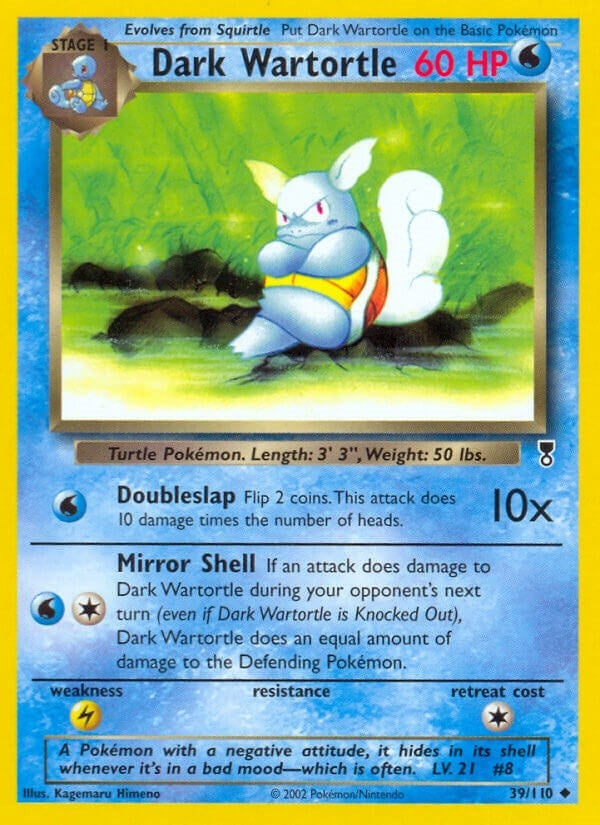 Dark Wartortle (039/110) (Legendary Collection) Pokemon