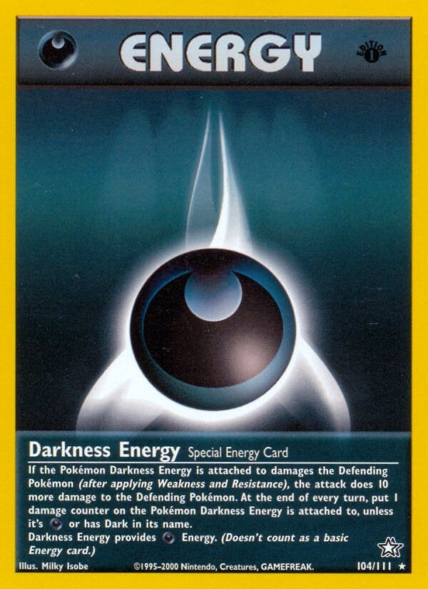 Darkness Energy (104/111) (Neo Genesis) Pokemon
