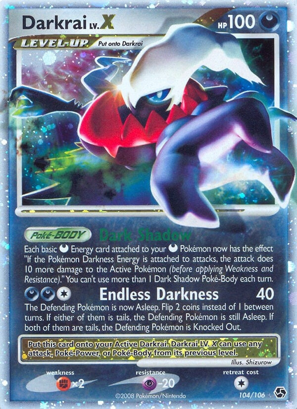 Image for Darkrai LV.X (104/106) (Great Encounters) (GE) - Pokemon