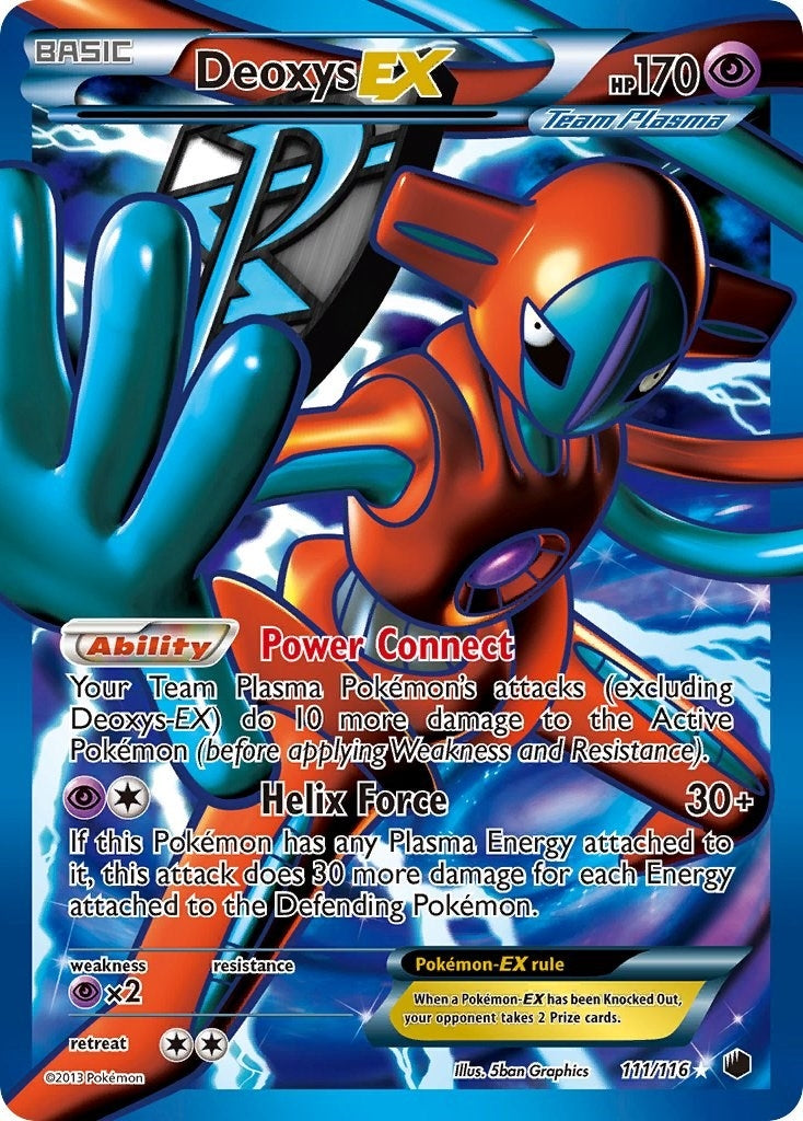 Image for Deoxys EX (Team Plasma) (Full Art) (111/116) (Plasma Freeze) (PLF) - Pokemon