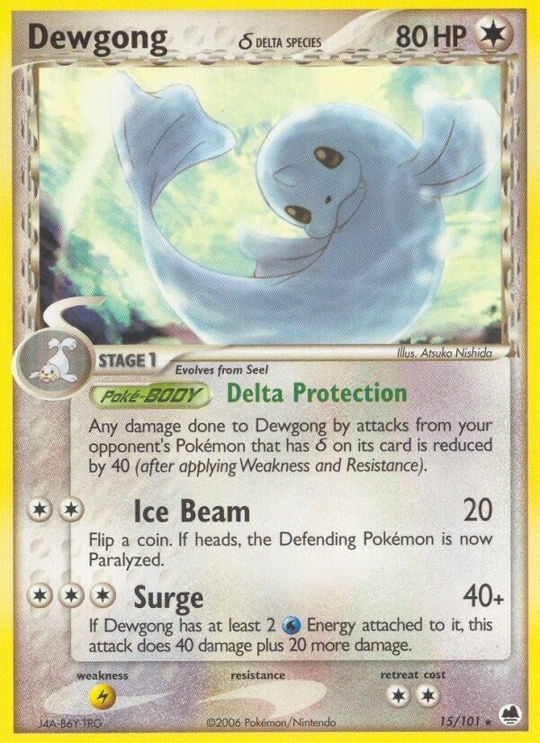 Image for Dewgong (Delta Species) (15/101) (Dragon Frontiers) - Pokemon