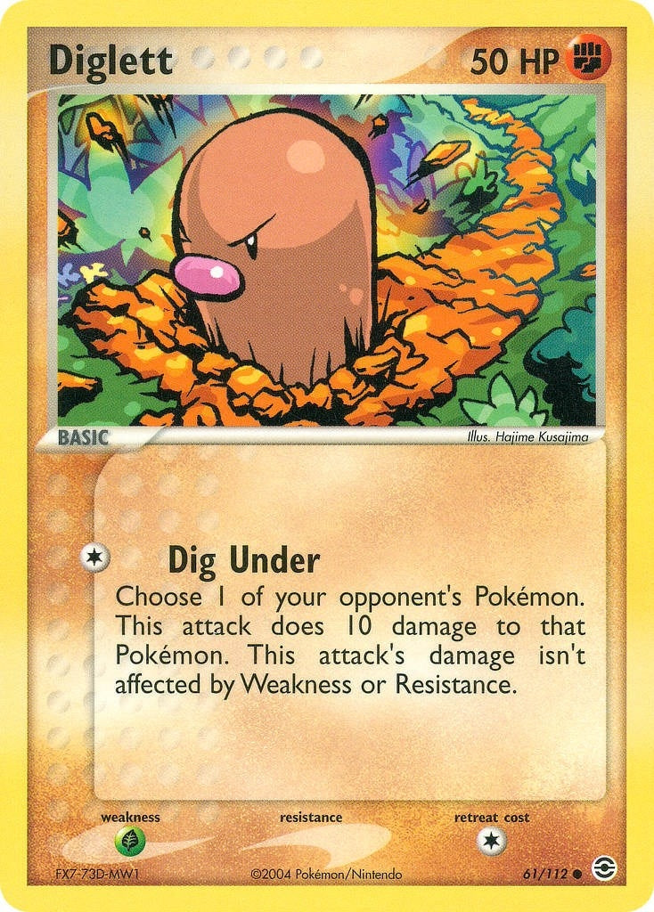 Diglett (61/112) (EX FireRed & LeafGreen) Pokemon