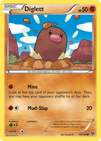 Image for Diglett (58/146) (XY Base Set) - Pokemon