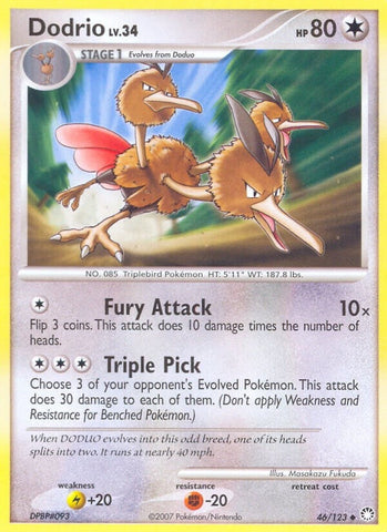 Dodrio (46/123) (Mysterious Treasures) Pokemon