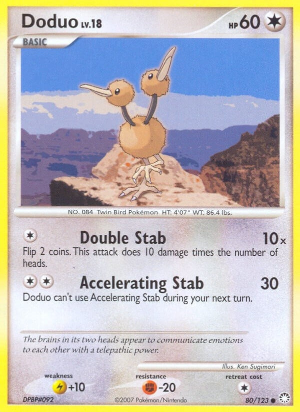 Doduo (80/123) (Mysterious Treasures) Pokemon