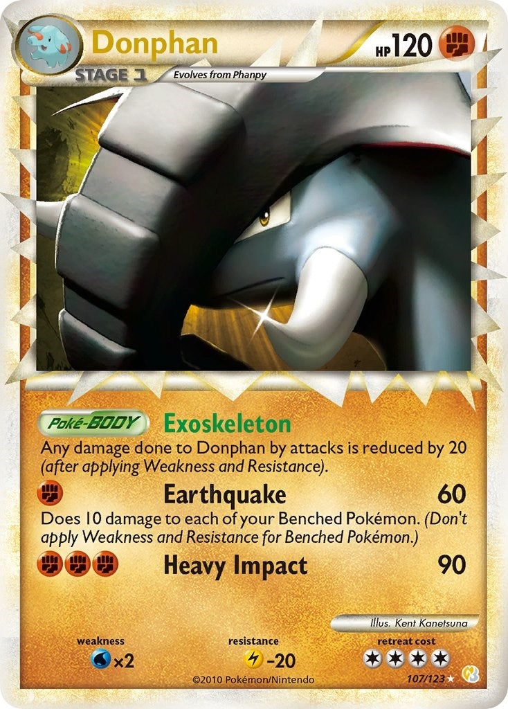 Image for Donphan (Prime) (107/123) (HeartGold SoulSilver) (HS) - Pokemon