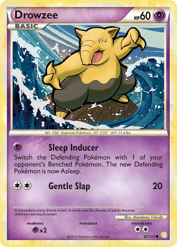 Image for Drowzee (62/123) (HeartGold SoulSilver) (HS) - Pokemon