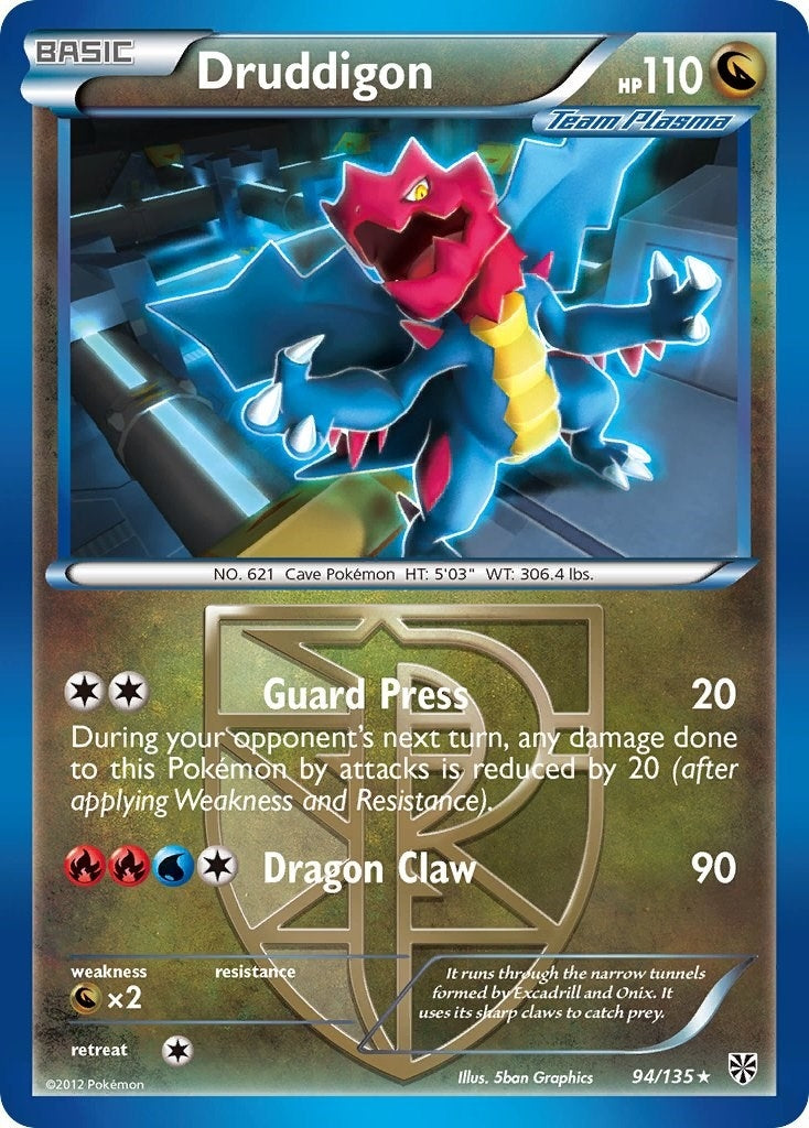 Image for Druddigon (Team Plasma) (94/135) (Plasma Storm) (PLS) - Pokemon