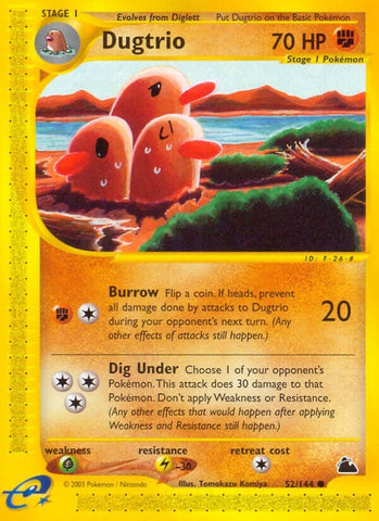 Dugtrio (052/144) (Skyridge) Pokemon
