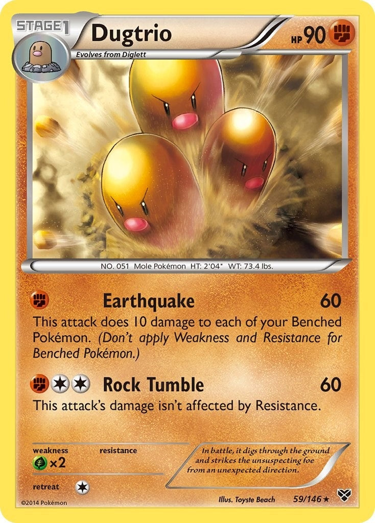 Image for Dugtrio (59/146) (XY Base Set) - Pokemon