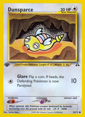 Image for Dunsparce (54/75) (Neo Discovery) - Pokemon
