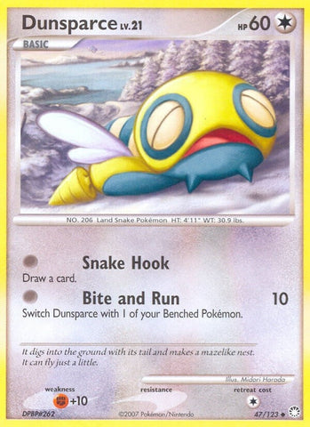 Dunsparce (47/123) (Mysterious Treasures) Pokemon