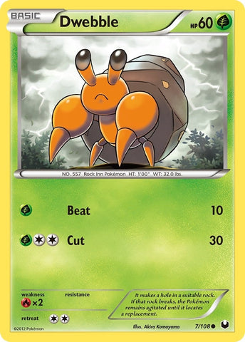 Image for Dwebble (7/108) - Pokemon
