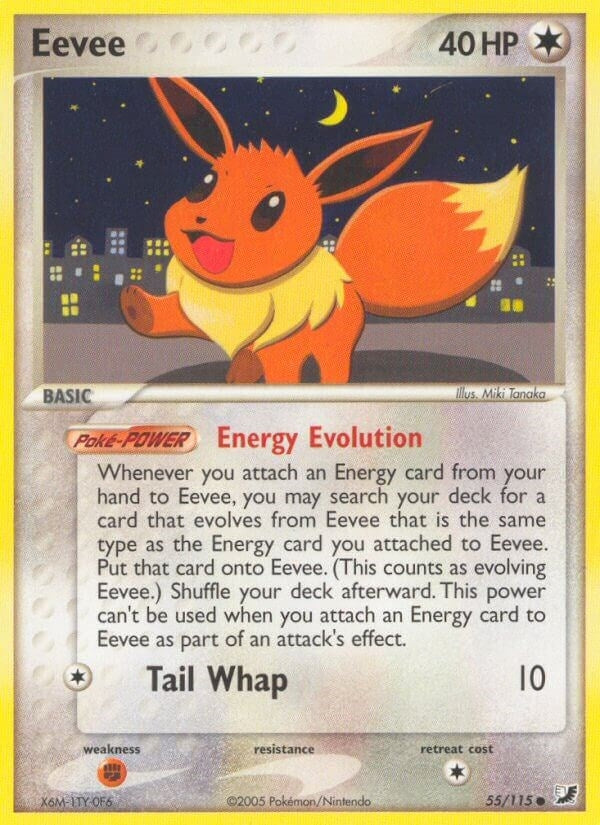 Eevee (55/115) (Unseen Forces) Pokemon