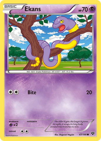 Image for Ekans (47/146) (XY Base Set) - Pokemon