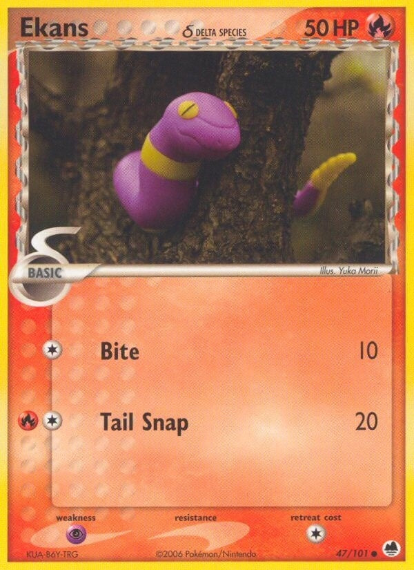 Image for Ekans (Delta Species) (47/101) (Dragon Frontiers) - Pokemon