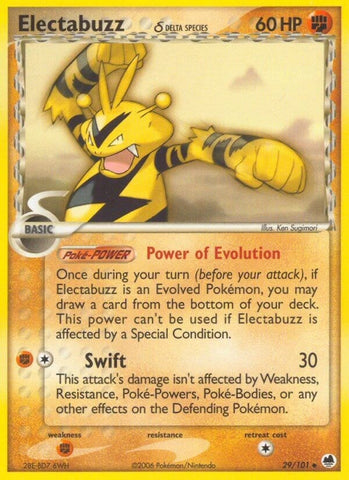 Image for Electabuzz (Delta Species) (29/101) (Dragon Frontiers) - Pokemon