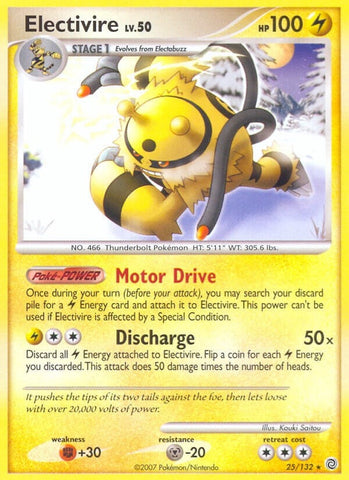 Electivire (25/132) (Secret Wonders) Pokemon