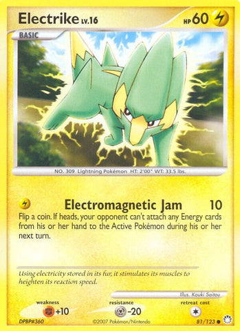 Electrike (81/123) (Mysterious Treasures) Pokemon