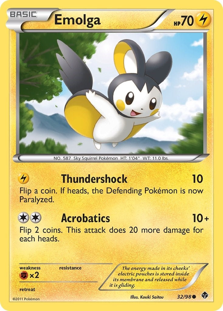 Image for Emolga (32/98) (Emerging Powers) (EPO) - Pokemon