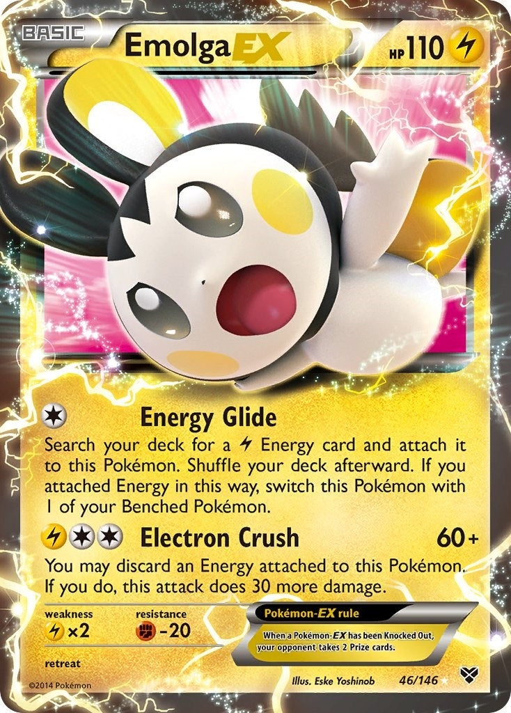 Image for Emolga EX (46/146) (XY Base Set) - Pokemon