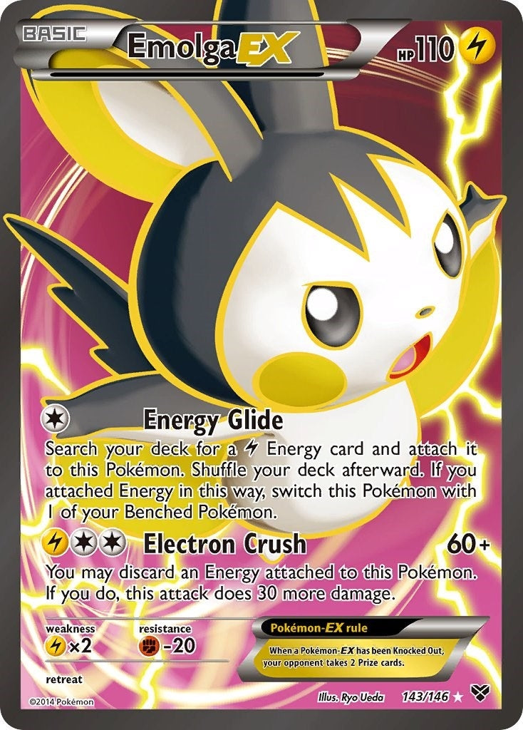 Image for Emolga EX (143 Full Art) (143/146) (XY Base Set) - Pokemon