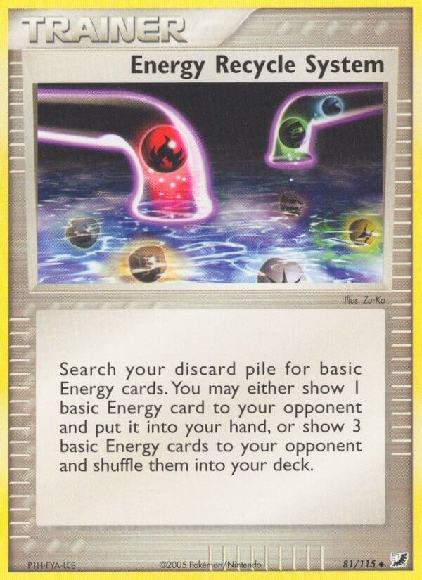 Energy Recycle System (81/115) (EX Unseen Forces) Pokemon