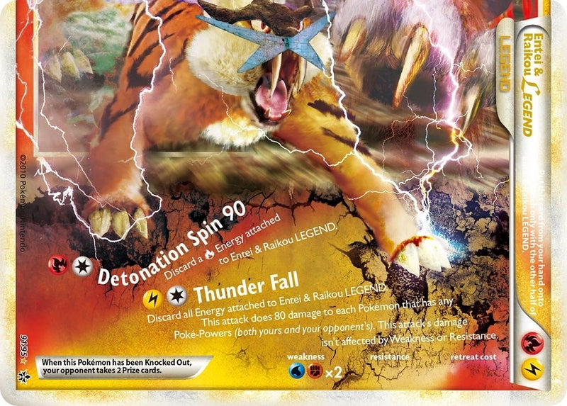 Image for Entei & Raikou Legend (bottom) (91/95) (Unleashed) (UL) - Pokemon