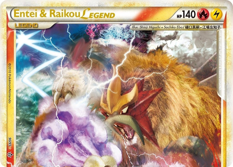 Image for Entei & Raikou Legend (top) (90/95) (Unleashed) (UL) - Pokemon