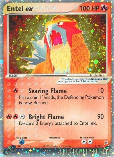Image for Entei ex (91/95) (EX Team Magma vs Team Aqua) (MA) - Pokemon