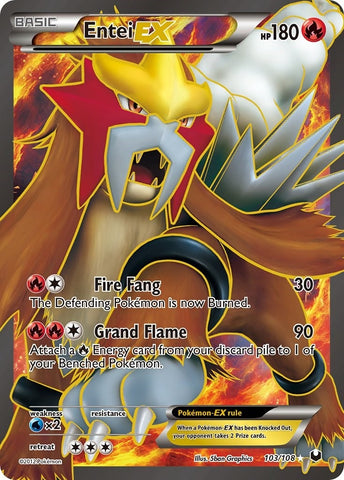 Image for Entei EX (103 Full Art) (103/108) - Pokemon