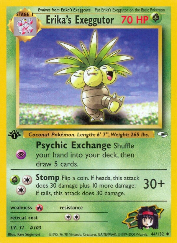 Erika's Exeggutor (044/132) (Gym Heroes) Pokemon