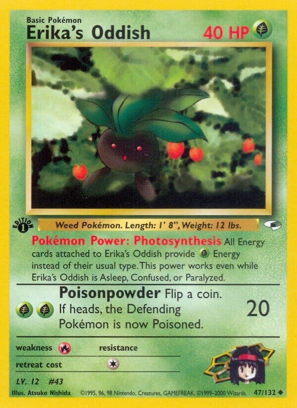 Image for Erika's Oddish (47) (047/132) (Gym Heroes) - Pokemon
