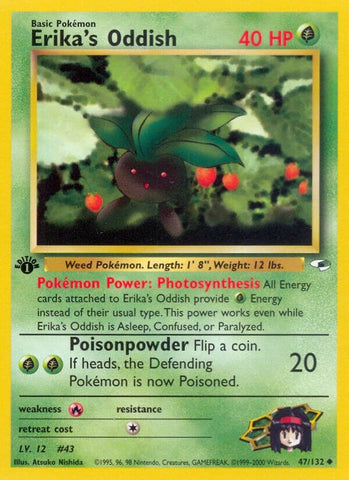 Image for Erika's Oddish (47) (047/132) (Gym Heroes) - Pokemon