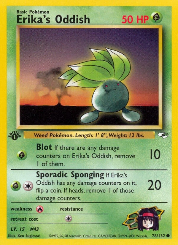 Image for Erika's Oddish (78) (078/132) (Gym Heroes) - Pokemon
