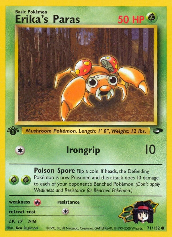 Image for Erika's Paras (071/132) (Gym Challenge) - Pokemon
