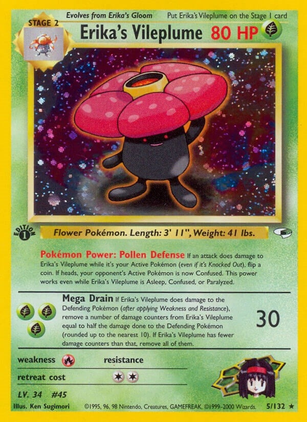 Erika's Vileplume (005/132) (Gym Heroes) Pokemon